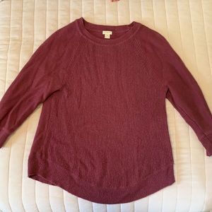 Burgundy JCREW Sweater